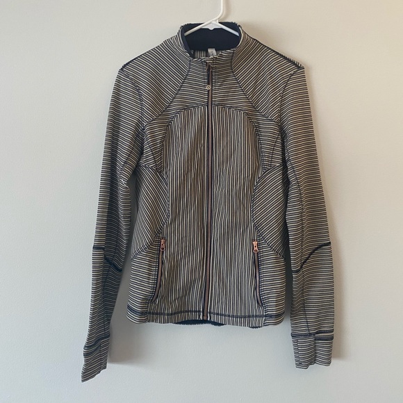 Striped LuluLemon Running Jacket